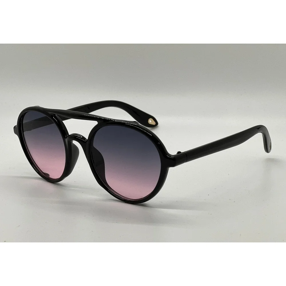 Sunglasses Round Frame Gradient Lens Fashion Shades Men Light Weight Lenes Gafas